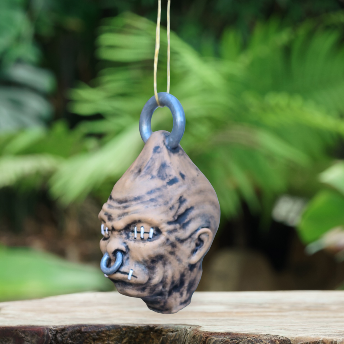 Mommy Shrunkenhead Pendant – Earthy Voodoo Head #1