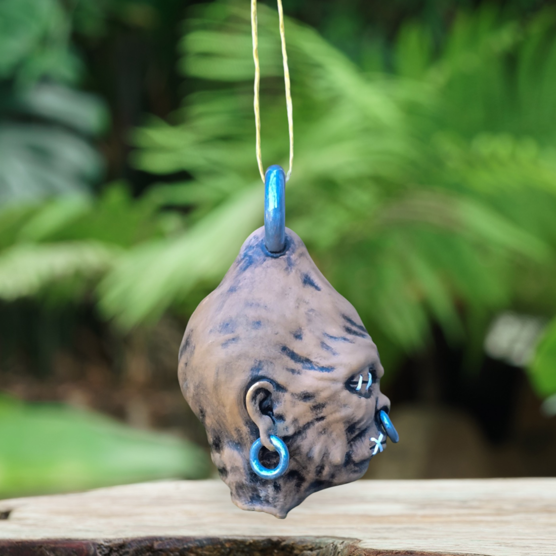 Mommy Shrunkenhead Pendant – Earthy Voodoo Head #1