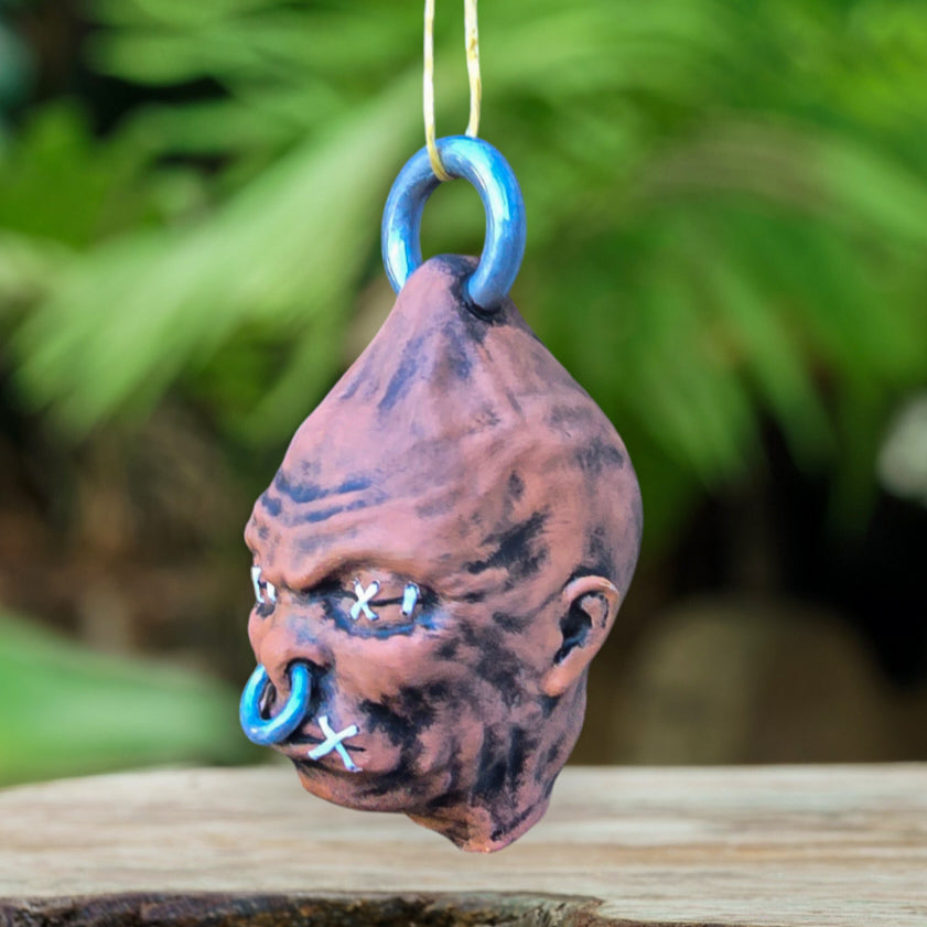 Mommy Shrunkenhead Pendant – Earthy Voodoo Head #4