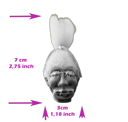 Shrunken Head Earrings – Bubblegum Pink Stitched
