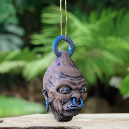 Mommy Shrunkenhead Pendant – Earthy Voodoo Head #1 