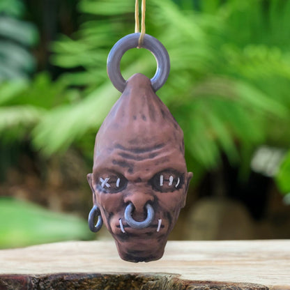 Mommy Shrunkenhead Pendant – Earthy Voodoo Head #3