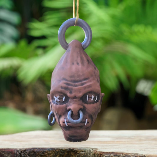 Mommy Shrunkenhead Pendant – Earthy Voodoo Head #3
