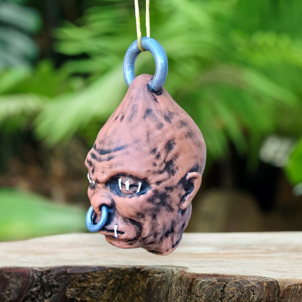 Mommy Shrunkenhead Pendant – Earthy Voodoo Head #3