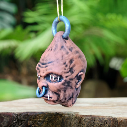 Mommy Shrunkenhead Pendant – Earthy Voodoo Head #3