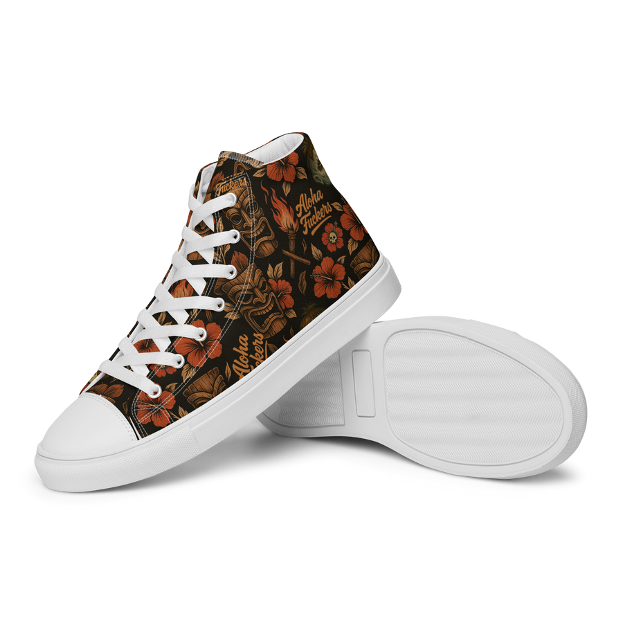 Aloha Fuckers – High-Top Canvas Sneaker