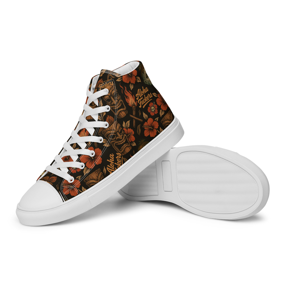 Aloha Fuckers – High-Top Canvas Sneaker